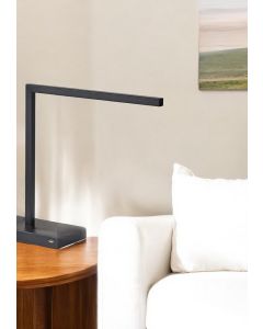 Slender Bar Black Metal Led Charging Desk Light