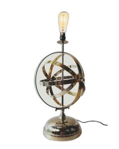 17" Bronze Metal Standard Table Lamp