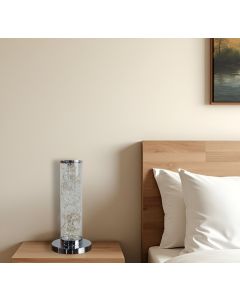 13" Silver Metal Column LED Table Lamp