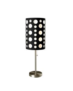33" Black Metal Novelty Black and White Drum Shade