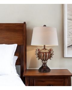 Tall Bronze Urn Shaped Table Lamp