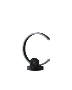 13" Black Contempo Shape LED  with USB Desk or Table Lamp