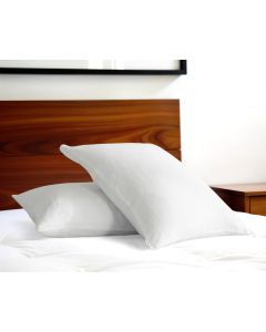 Set of Two Ivory Linen Pillowcases