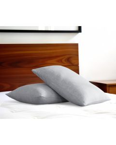 Set of Two Cloud Linen Pillowcases