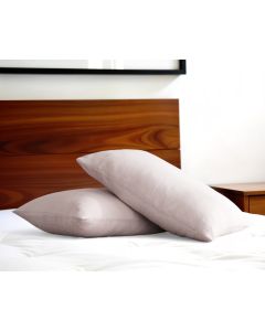 Set of Two Light Pink Linen Pillowcases