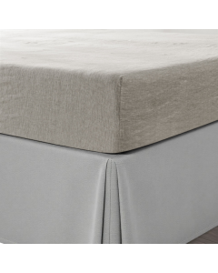 Light Gray Linen King Fitted sheet